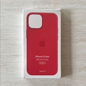 Apple iPhone 13 Mini Silicone Case with MagSafe - Red
